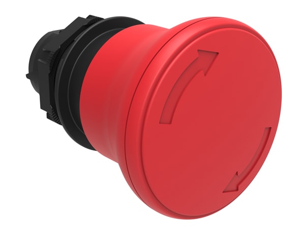 LOVATO LOVLPCB6344 PULSANTE FUNGO 40MM ROSSO SG.ROTAZIONE