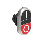 LOVATO LOVLPCB7122 PULSANTE DOPPIO NERO/ROSSO SIMBOLI I-O