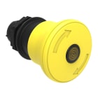 LOVATO - LOVLPCBL6645 PULSANTE FUNGO 40MM GIALLO LUM.SG.ROTAZ.