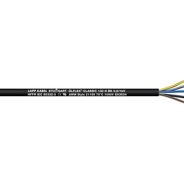 LAPP ITALIA SRL LPP1123419 OLFLEX CLASSIC 130 H BK 0,6/1 KV 3G1,5