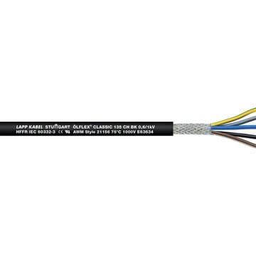 LAPP ITALIA SRL LPP1123471 OLFLEX CLASSIC 135 CH BK 0,6/1 KV 5G1,5