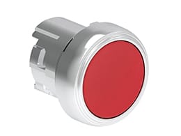 LOVATO LOVLPSB104 PULSANTE MET. RASATO ROSSO