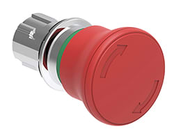LOVATO LOVLPSB6644 PULS.FUNGO 40MM ROSSO SG.ROTAZ.ISO13850