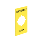LOVATO LOVLPXAU110 ETICHETTA ADESIVA EMERGENCY/STOP
