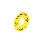 LOVATO - LOVLPXAU114 DISCO PLAST. 60MM EMERGENZA-ARRESTO