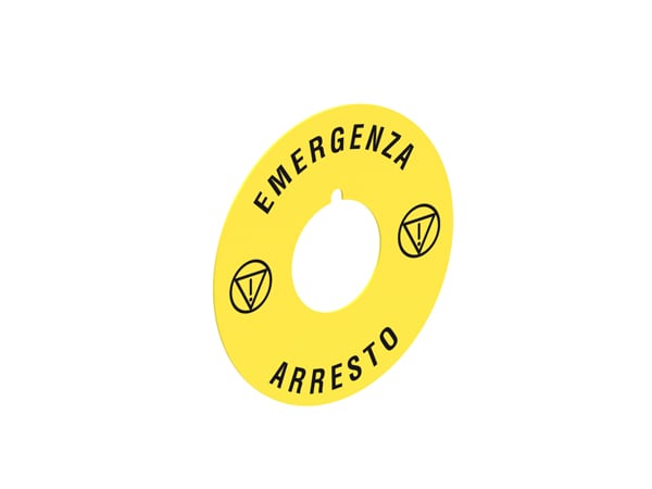 LOVATO LOVLPXAU114 DISCO PLAST. 60MM EMERGENZA-ARRESTO