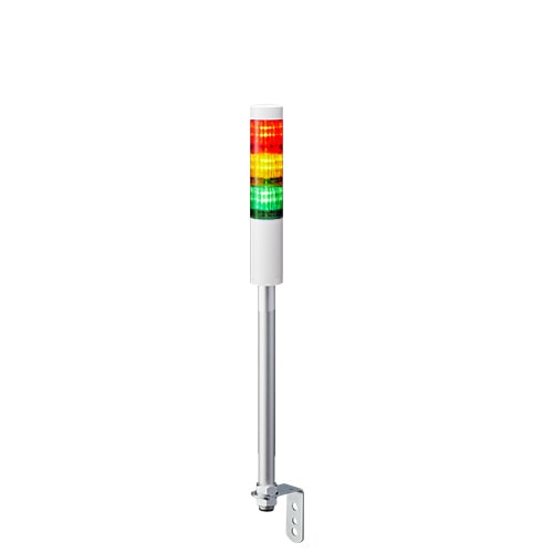 PATLITE EUROPE GMBH PMHLR4-302LJNW-RYG Torratta, bianco sporco, 3 livelli, 24VDC, 40 mm, staffa angolare a L, cavo