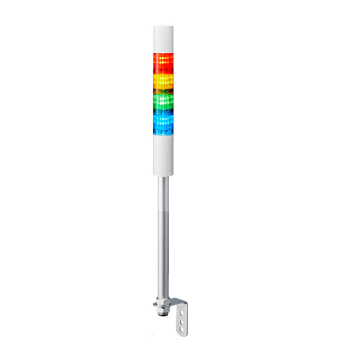 PATLITE EUROPE GMBH PMHLR4-402LJBW-RYGB Torretta, bianco, 4 livelli, 24 VCC, 40 mm, staffa angolare a L, cavo, buzzer