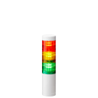 PATLITE EUROPE GMBH PMHLR5-302WJNW-RYG Torrettadisegnalazione,50mm,bianca,24 V DC,3moduli,mont.dir.,cavo,no lamp./buzzer