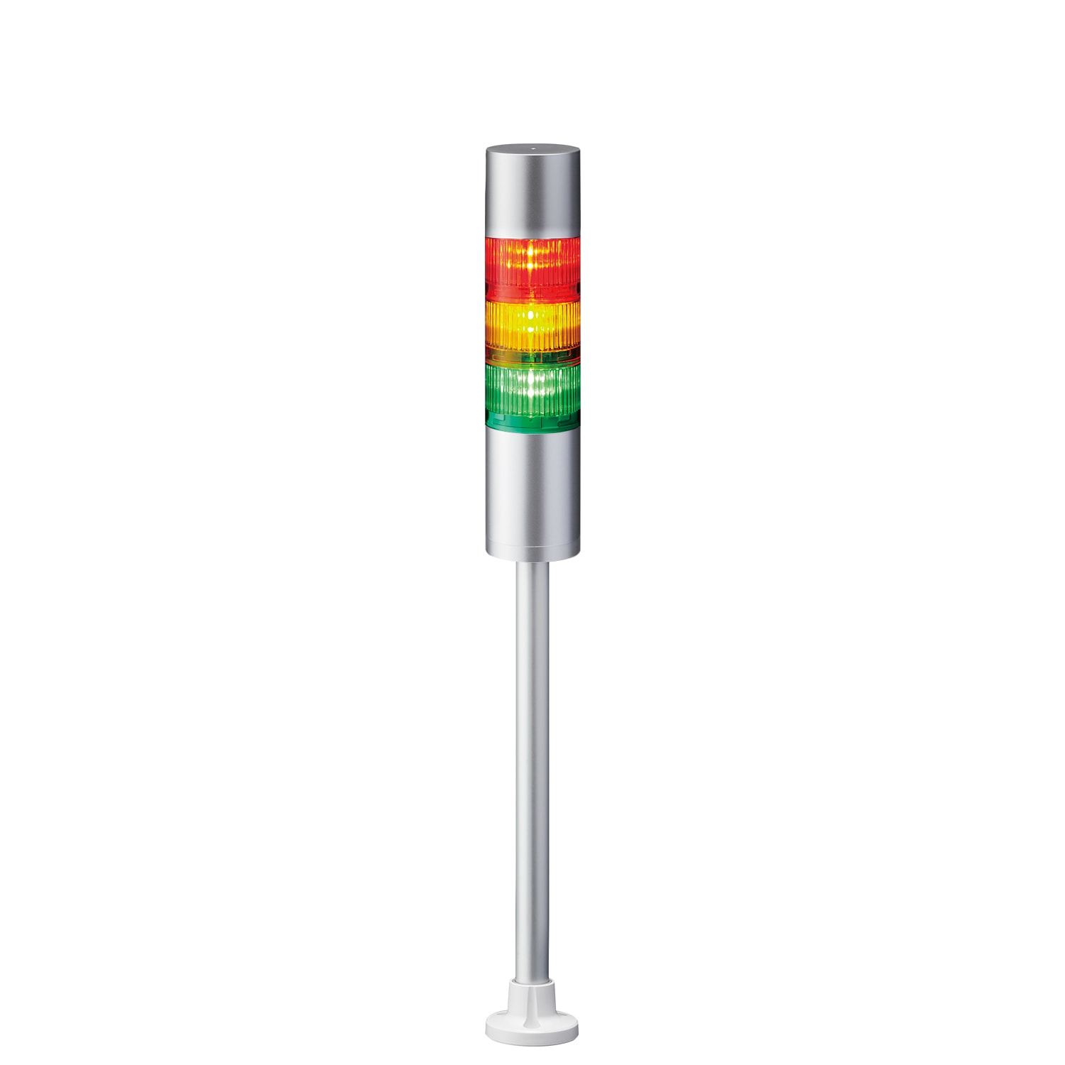 PATLITE EUROPE GMBH PMHLR6-302PJBU-RYG Torretta di segnalazione, nera, 2moduli, 24 V DC, 60mm, M30, conn.M12, 5pin,buzzer