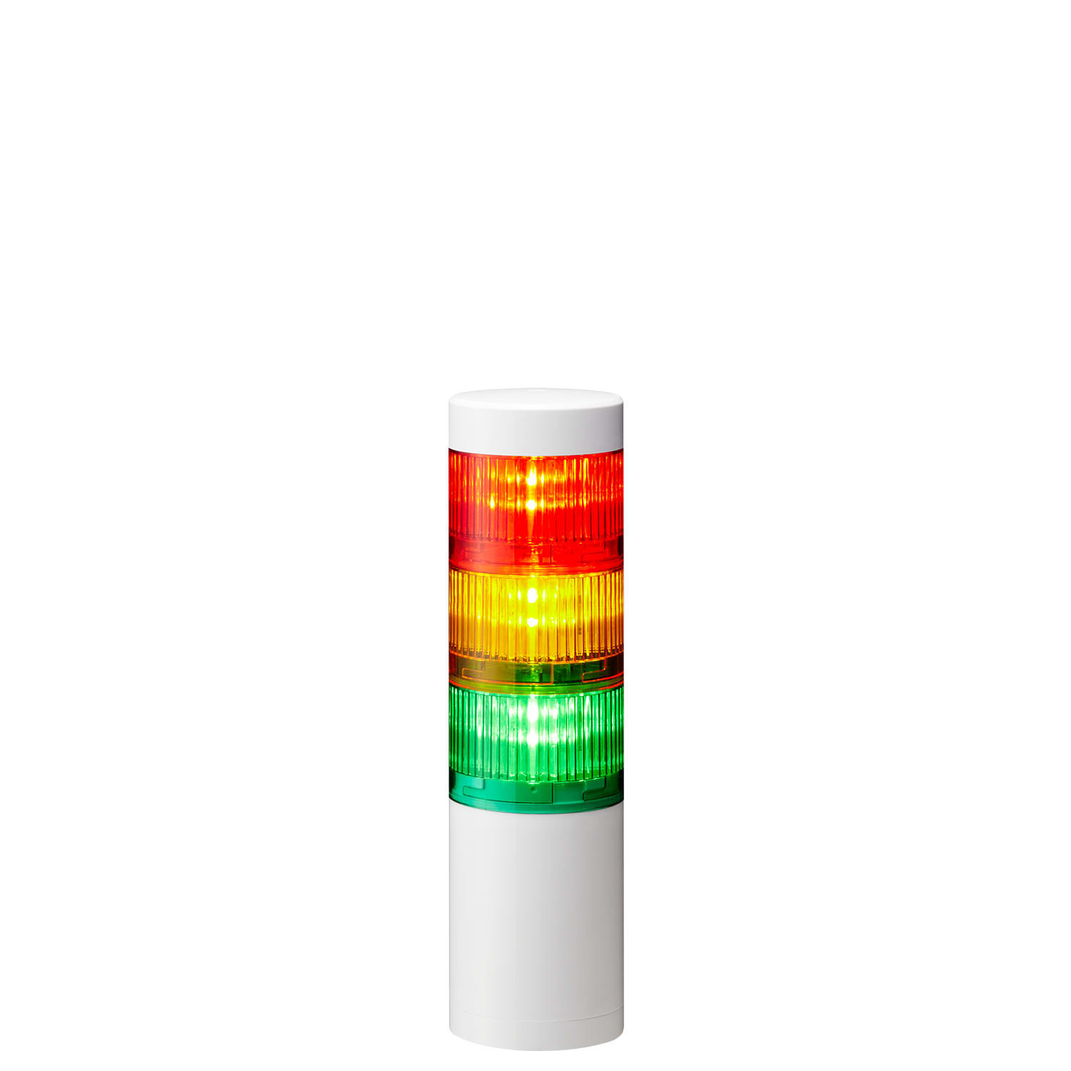 PATLITE EUROPE GMBH PMHLR6-302WJNW-RYG Torretta segnalazione, bianca, 3 moduli, 24VDC, 60mm, montaggio diretto, cavo