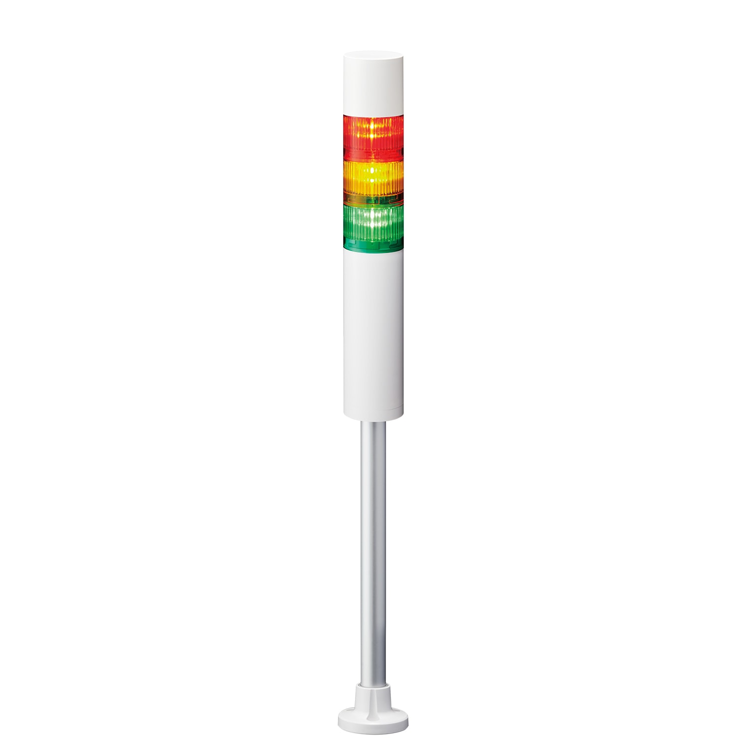PATLITE EUROPE GMBH PMHLR6-3M2PJBW-RYG Torretta di segnalazione, nera, 3 moduli, 24 V DC, 60mm, M30,conn.M12,4pin