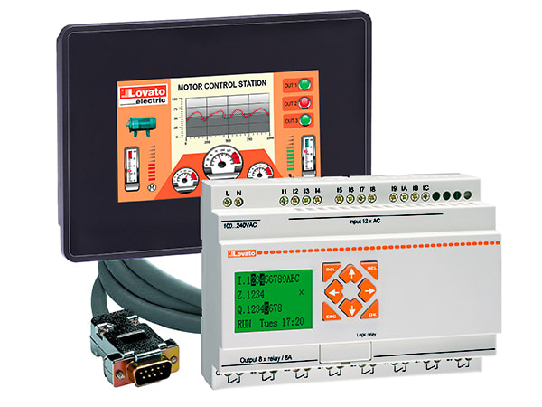 LOVATO - LOVLRDKITHMIA04 KIT LRD20RD024P1 + CAVO + HMI 4.3