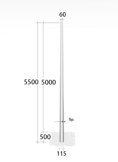 LINEA LIGHT (ILED) ILD98152 PALO CONIC.DA LAMIER.SP3 HFT5MT ZIN