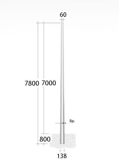LINEA LIGHT (ILED) - ILD98154 PALO CONIC.DA LAMIER.SP3 HFT7MT ZIN