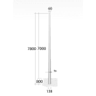 LINEA LIGHT (ILED) ILD98154 PALO CONIC.DA LAMIER.SP3 HFT7MT ZIN