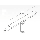 LINEA LIGHT (ILED) ILD98197 TRAVERSA MODELLO A L.1MT ZINCATO