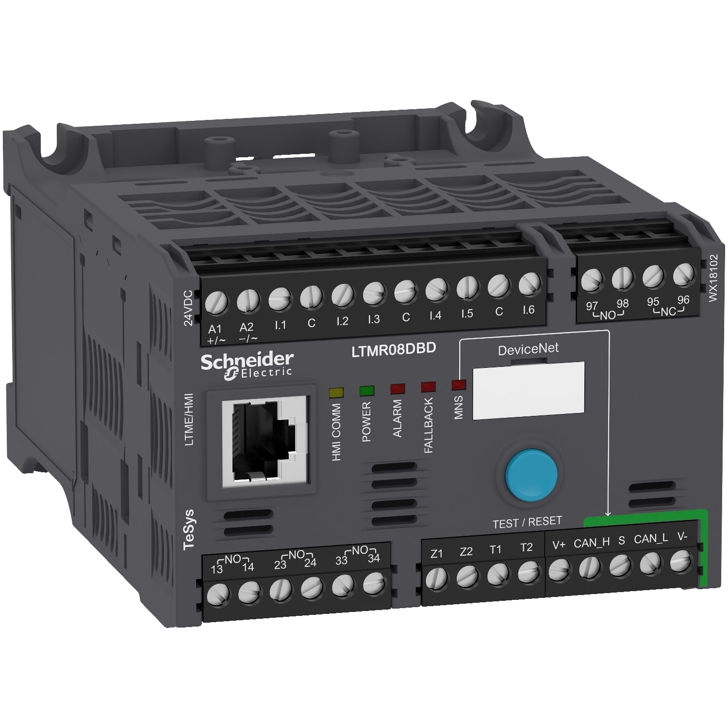 SCHNEIDER ELECTRIC - SNRLTMR08DBD Controllore per motori LTMR TeSys T - 24 Vcc 8 A per DeviceNet