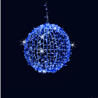 GIOCOPLAST NATALE SP - GCP14412484 SFERA LUCCIOLONA BLU D.30CM, 120 LED