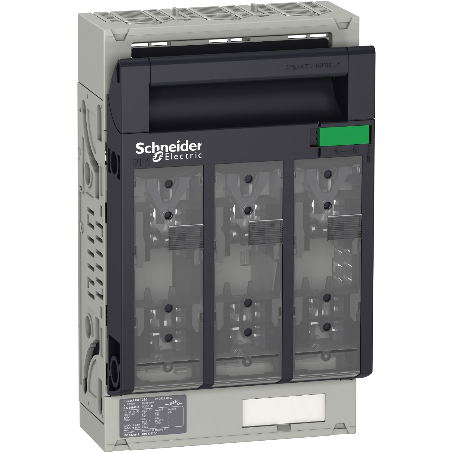 SCHNEIDER ELECTRIC - SNRLV480804 ISFT250 3P attacco capicorda