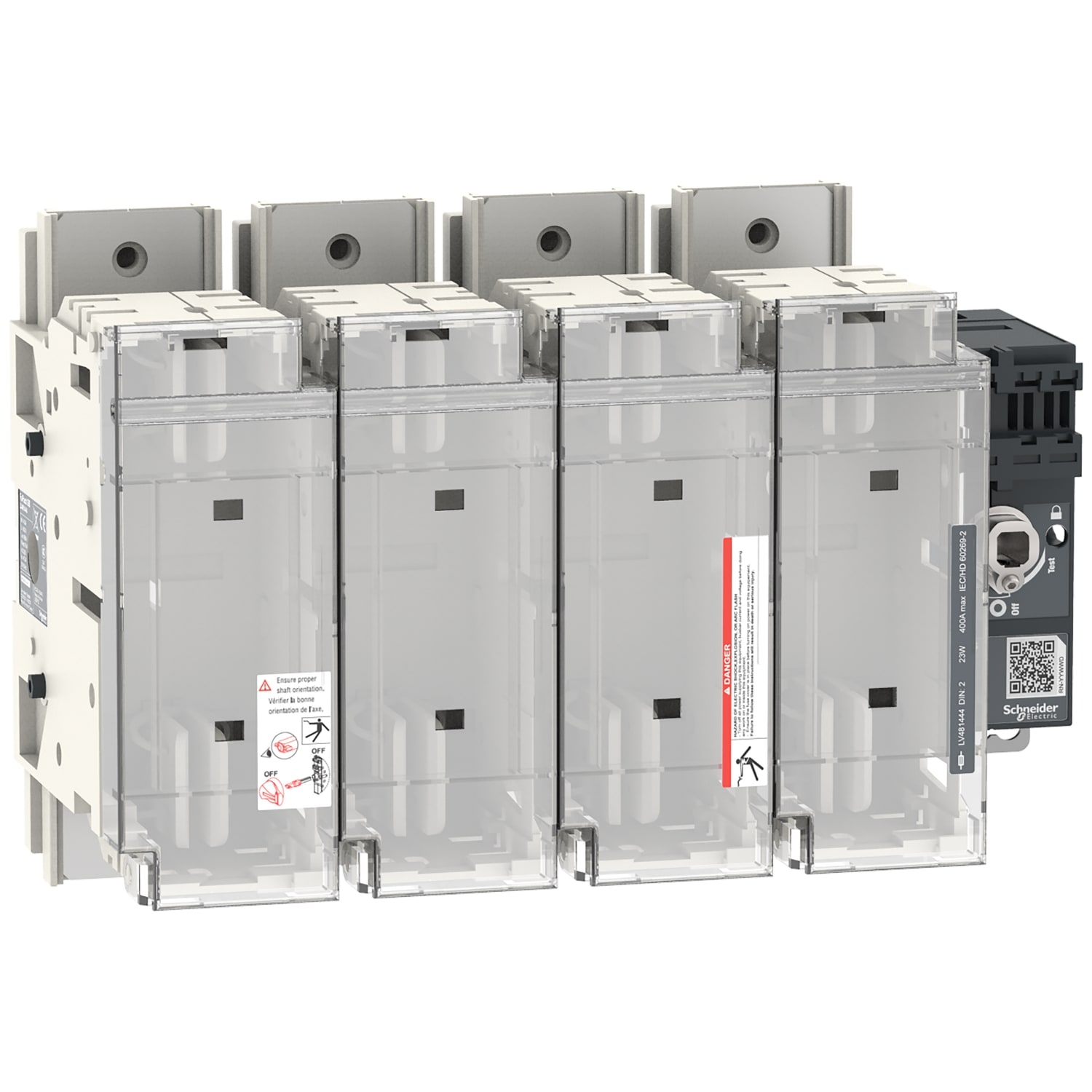 SCHNEIDER ELECTRIC - SNRLV481444 FUPACTGS DIN400/2 4P MAN. FRONT/LAT