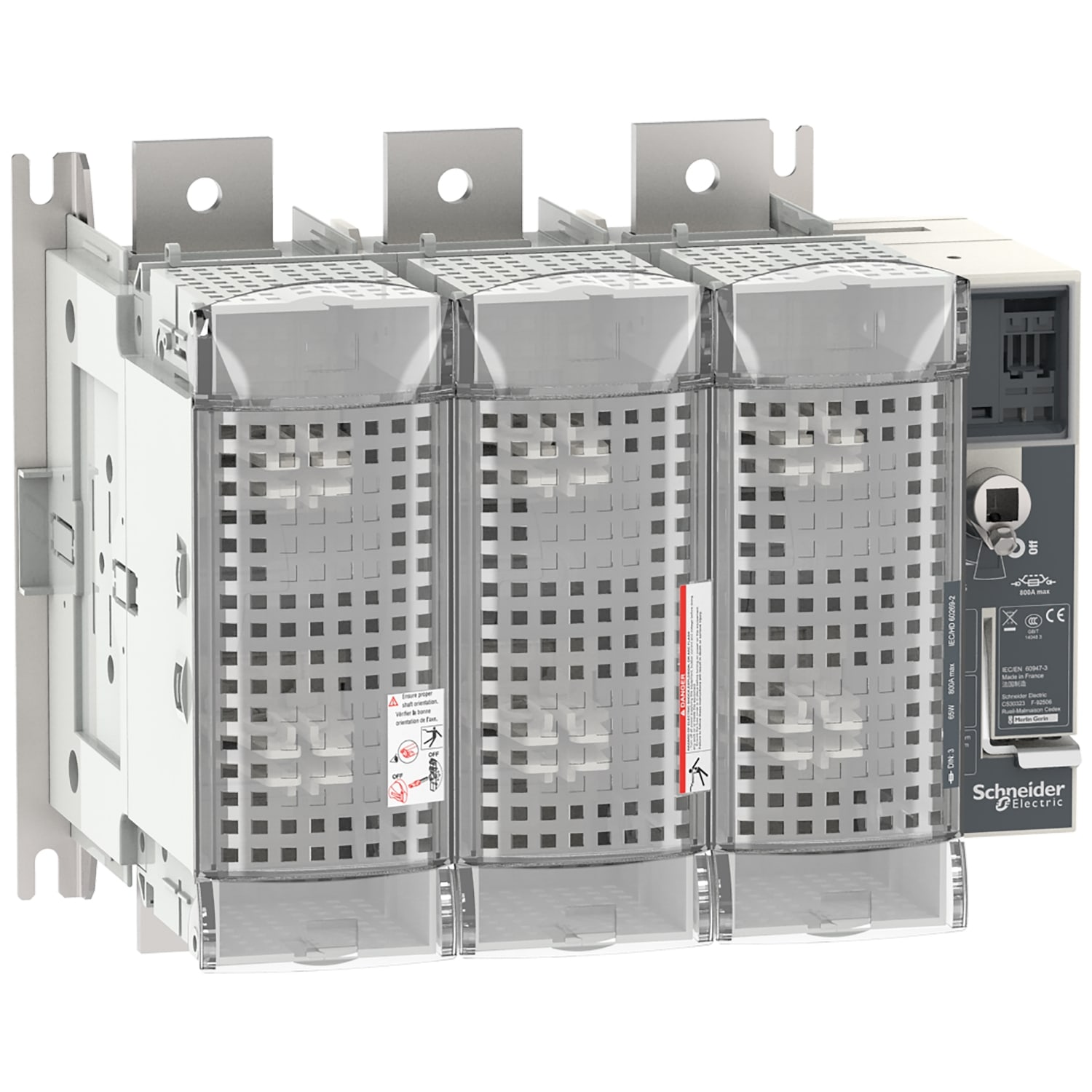 SCHNEIDER ELECTRIC - SNRLV481463 FUPACTGS DIN800/3 3P MAN. FRONT/LAT