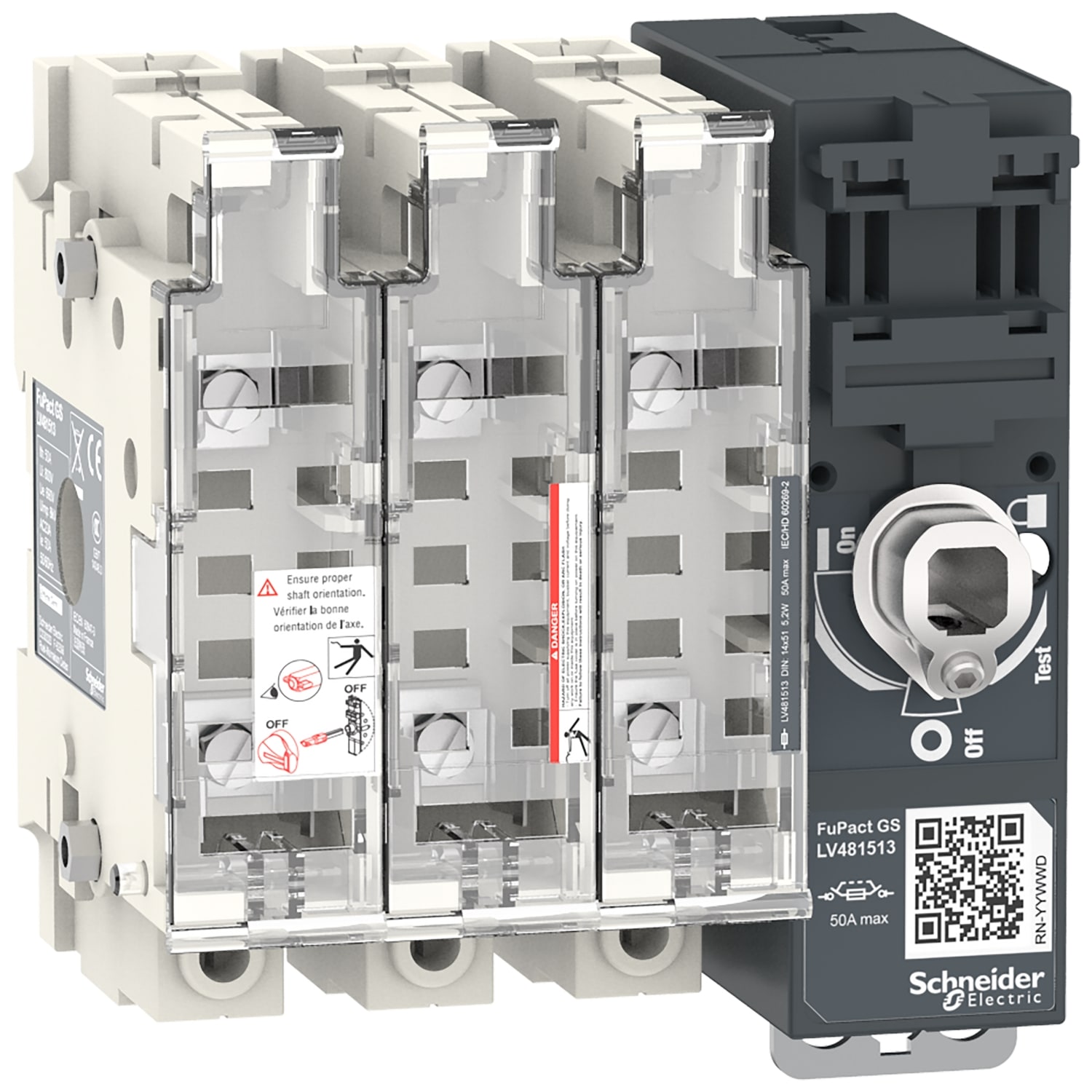 SCHNEIDER ELECTRIC SNRLV481513 FUPACTGS NFC50 3P 14*51 MAN. FRONT/LAT