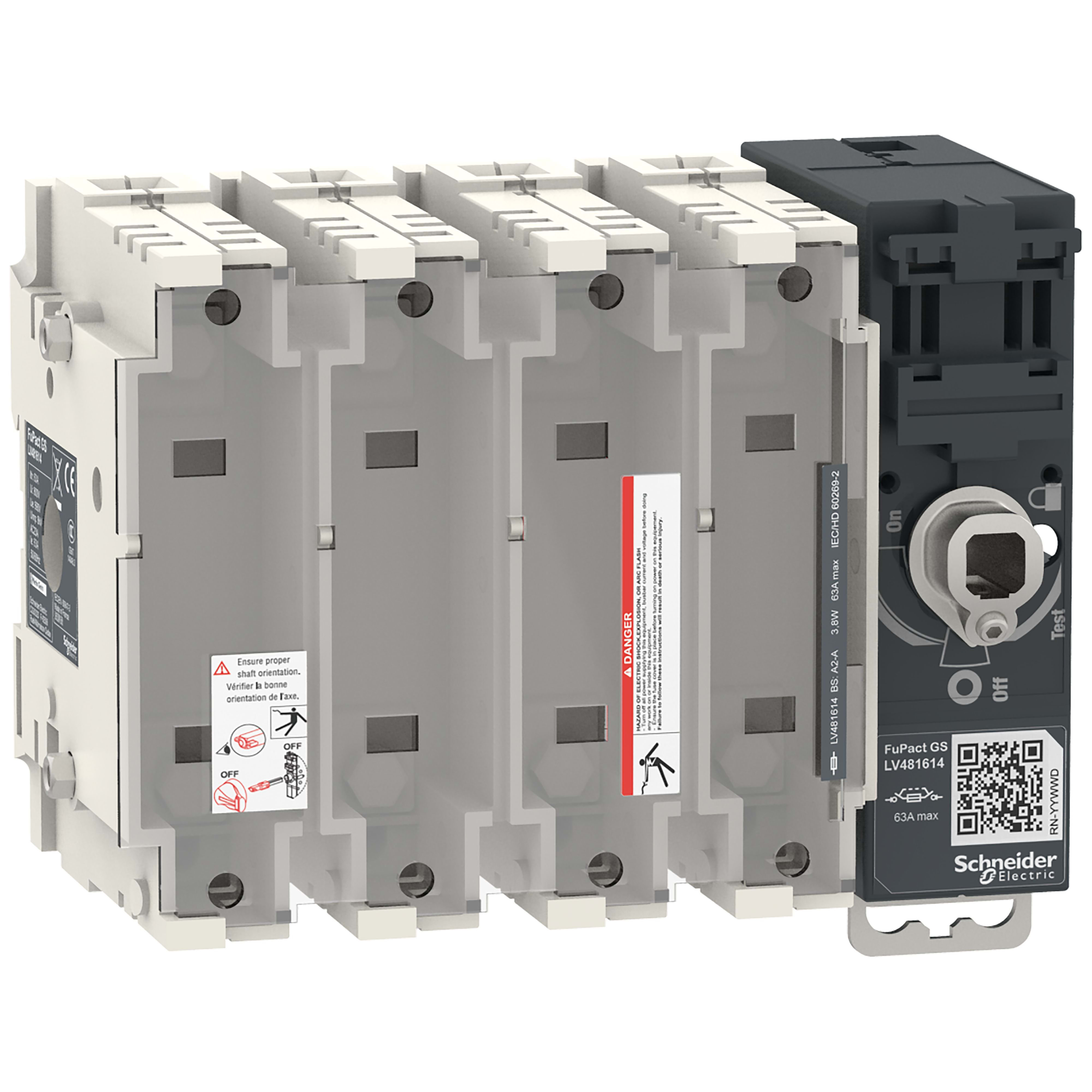 SCHNEIDER ELECTRIC SNRLV481614 FUPACTGS BS63 4P A2/A3 MAN. FRONT/LAT