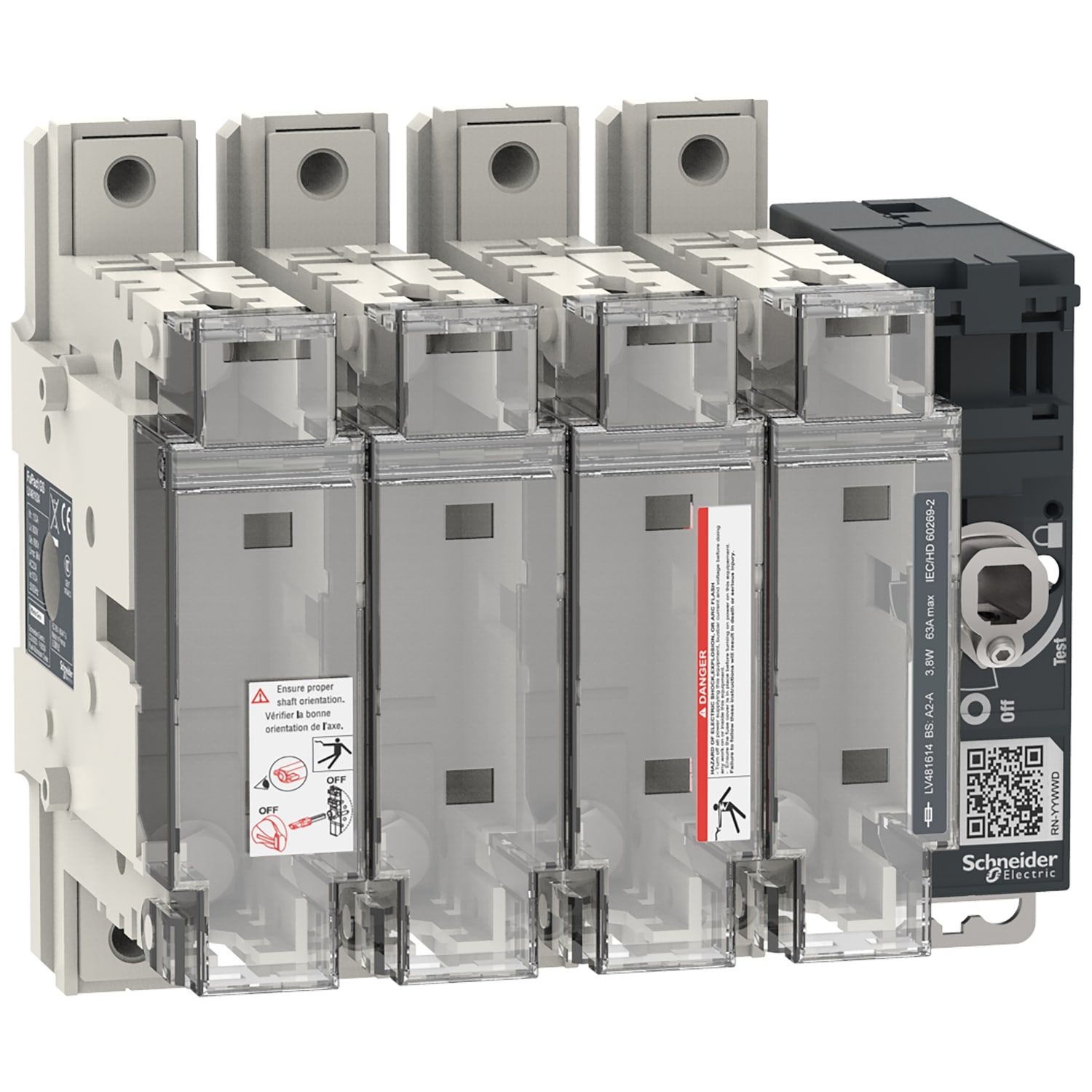 SCHNEIDER ELECTRIC - SNRLV481624 FuPactGS BS100 4P A4 man. front/lat