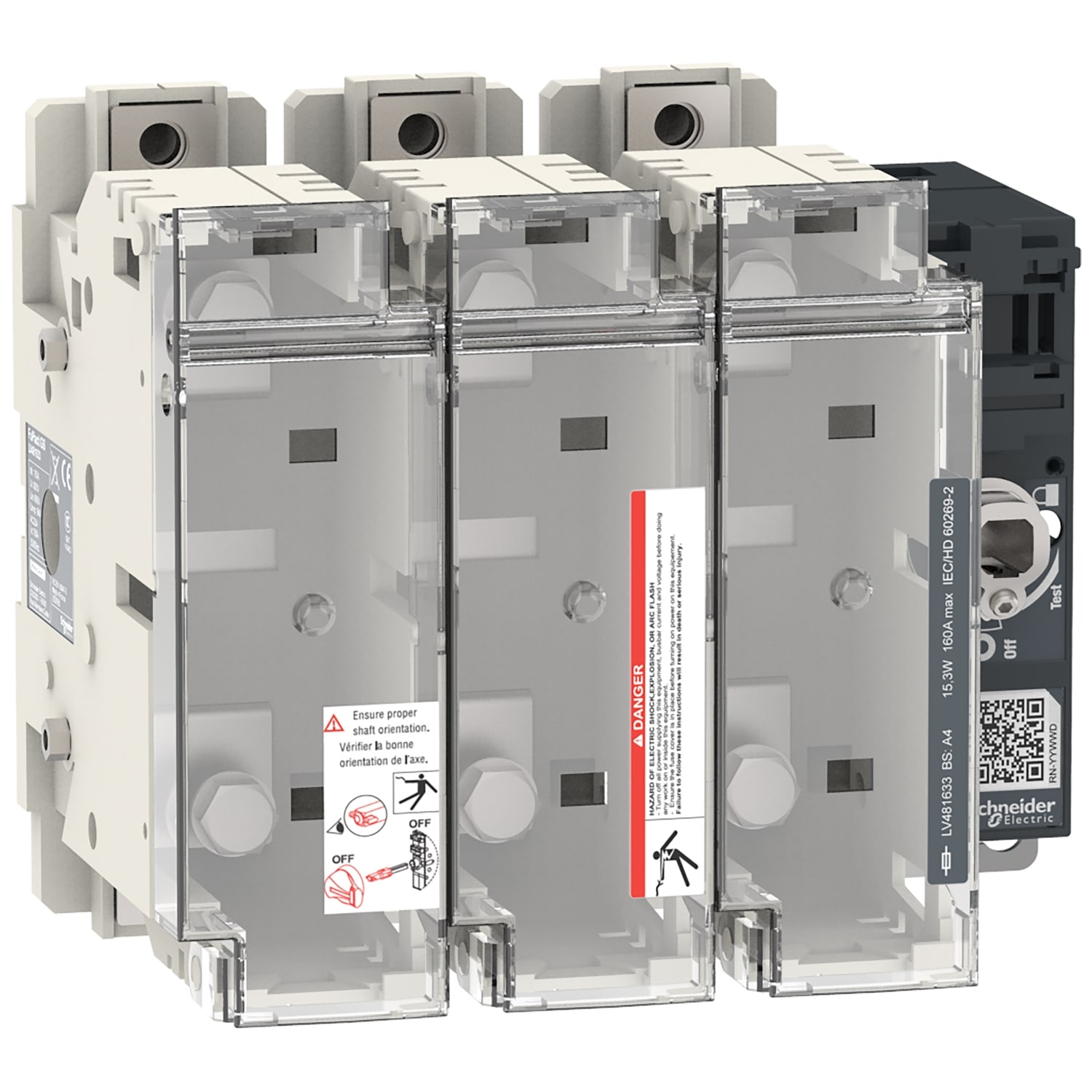 SCHNEIDER ELECTRIC - SNRLV481633 FuPactGS BS160 3P A4 man. front/lat