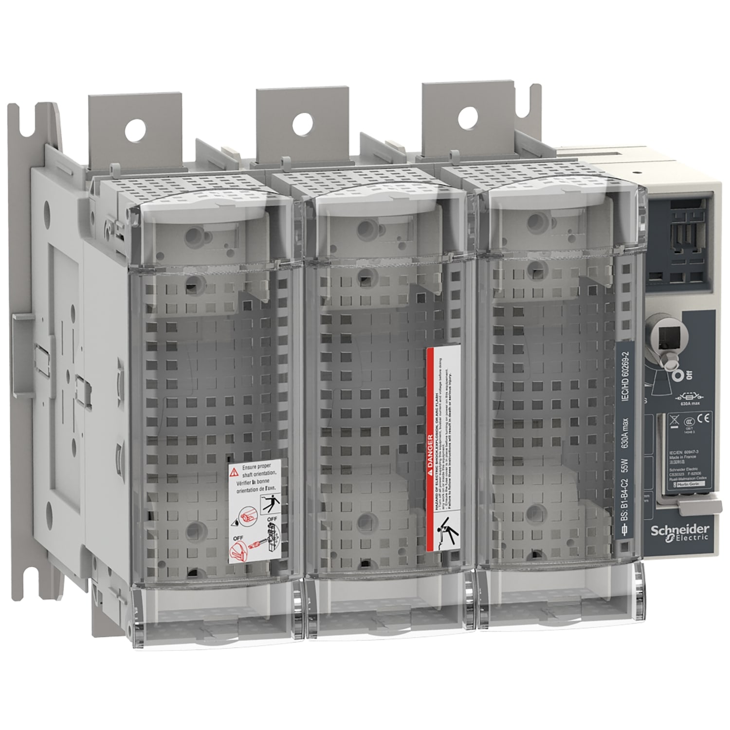 SCHNEIDER ELECTRIC - SNRLV481673 FuPactGS BS630 3P C2 man. front/lat
