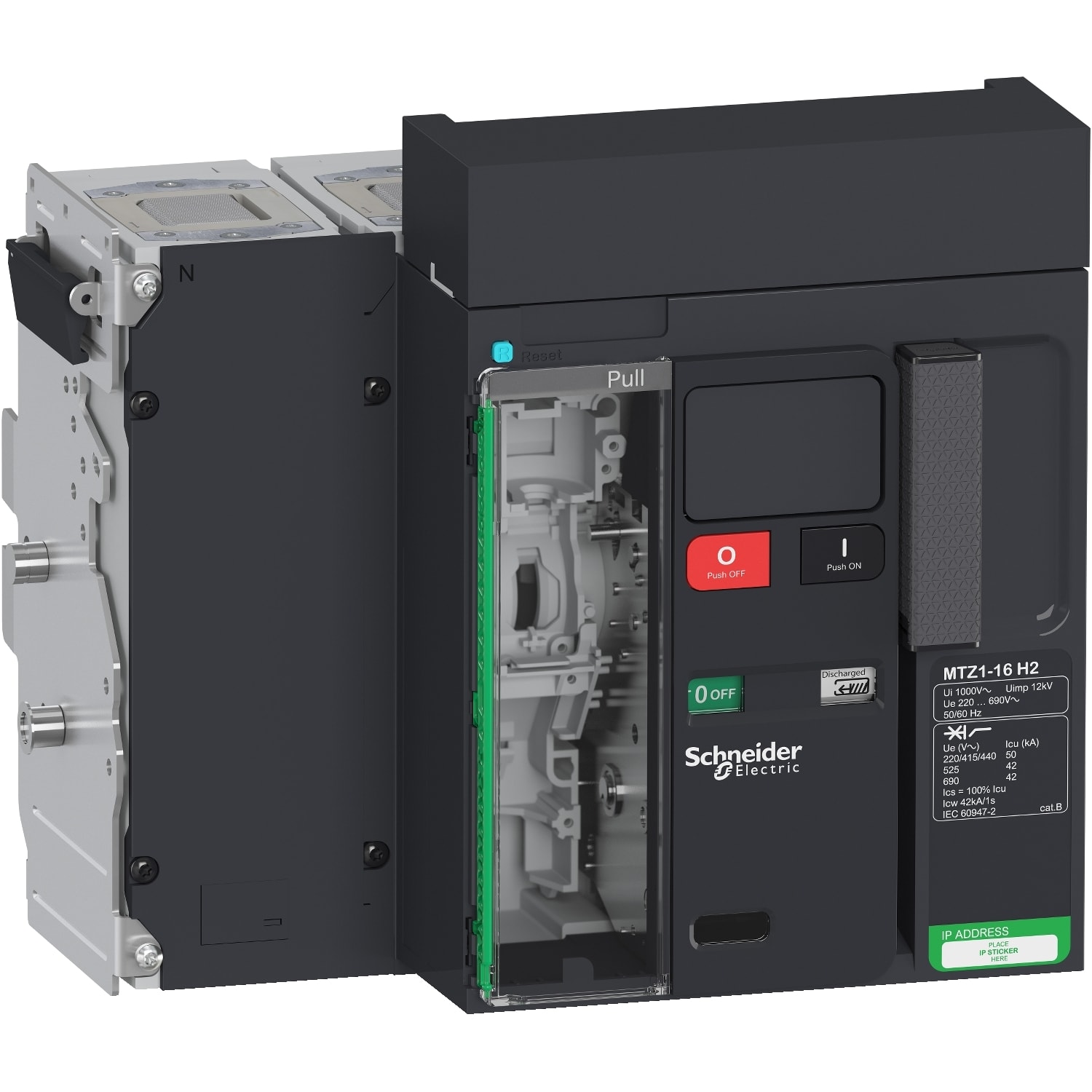 SCHNEIDER ELECTRIC - SNRLV847247 MTZ1 16 H2 4P ESTR SENZA MICROLOGIC