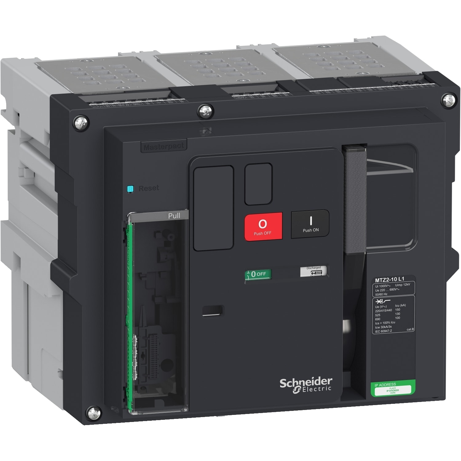 SCHNEIDER ELECTRIC - SNRLV848247 MTZ2 10 L1 3P ESTR SENZA MICROLOGIC