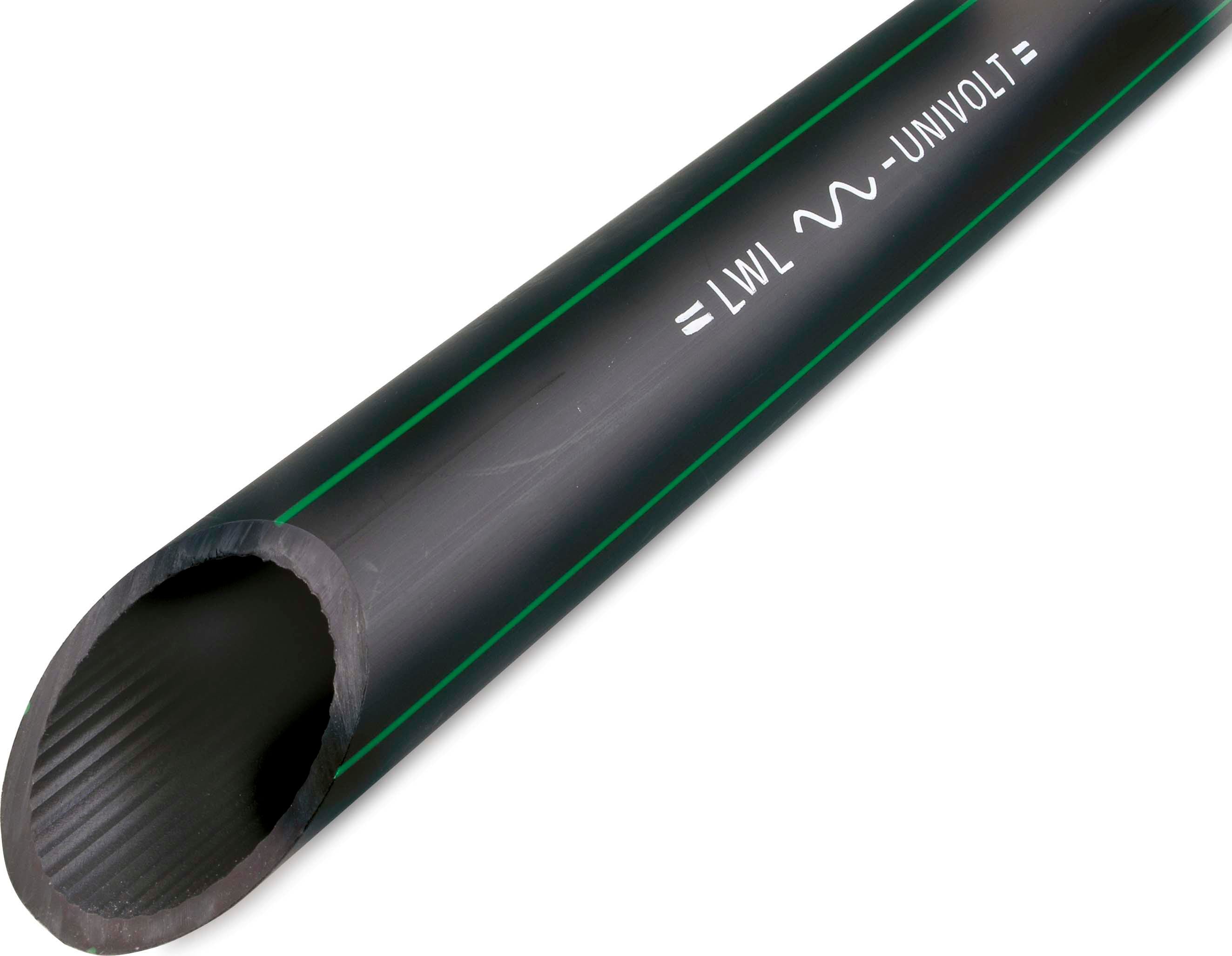 DIETZEL - DIE034697 LWL-Rohr 40X3mm schwarz aus PE-HD Recycl
