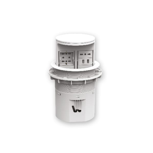 ARNOCANALI SPA - ARNM102.4S.A3 TORRETTA 2 PRESE+2USB BIANCA