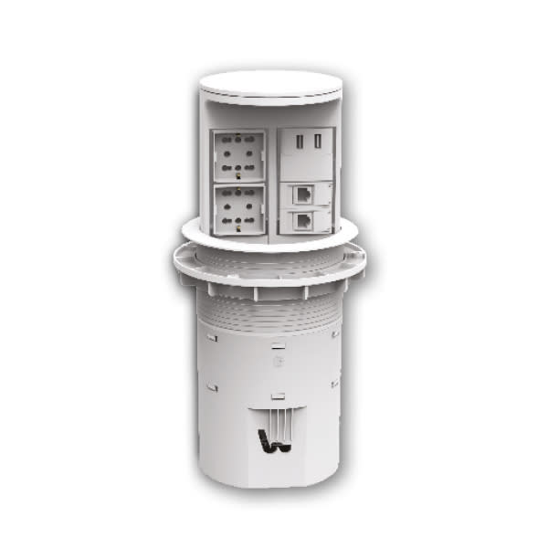 ARNOCANALI SPA - ARNM104.4U.A3 TORRETTA 2PRESE+2USB+2RJ BIANCA