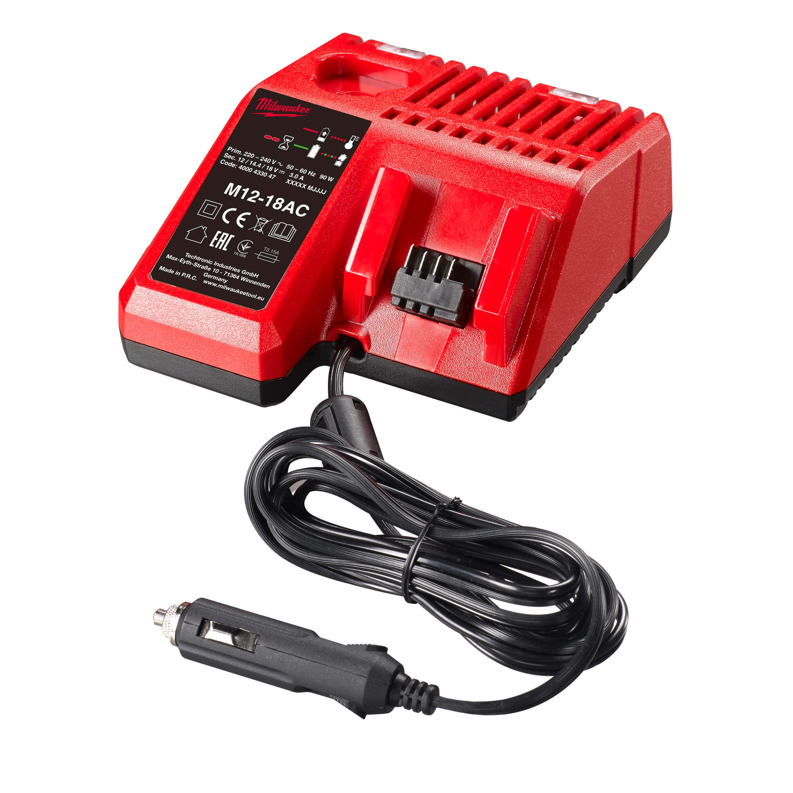 MILWAUKEE - AEG COP4932459205 CARICA BATT. M12-18 AC PER AUTO 12-18V