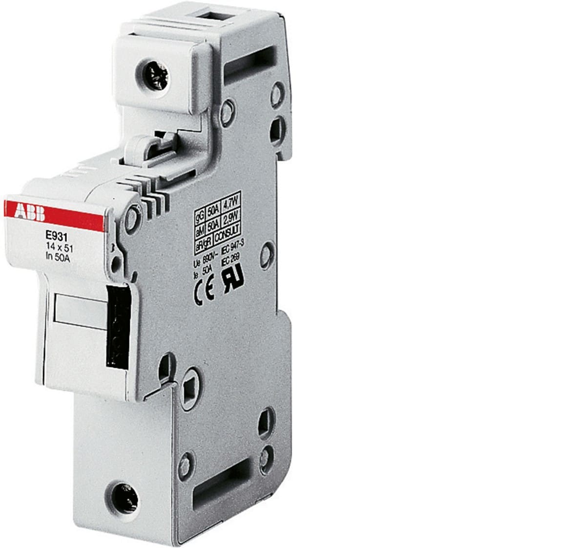 ABB SPA - ABBM204942 E 91N/125S PORTAFUSIBILE CON LED, 1P+N,