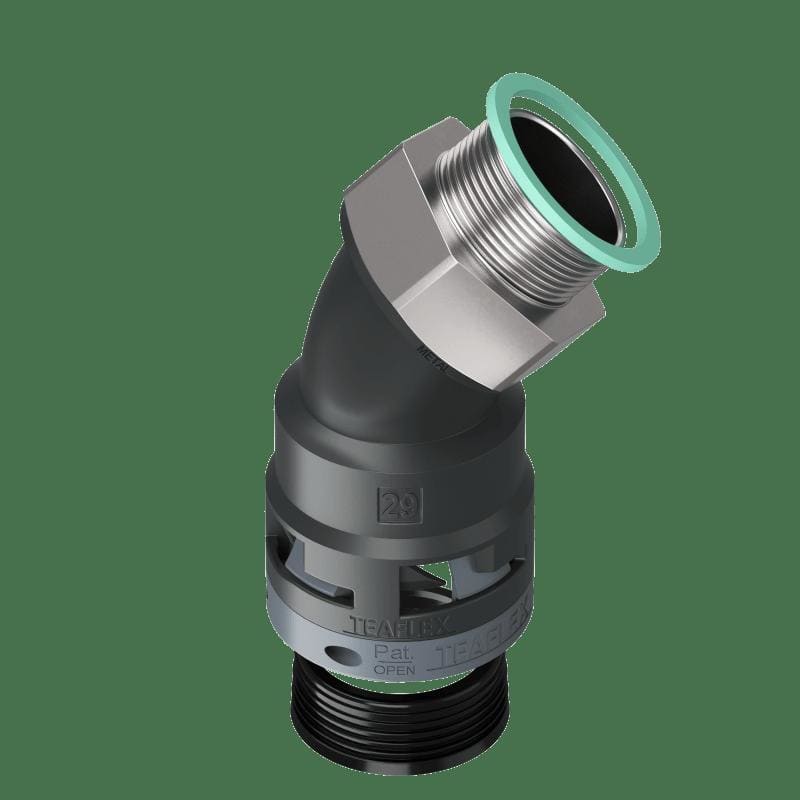 TEAFLEX TEAM8BBF29M32 CURVA 45?IP68 BF29 M32 NERO
