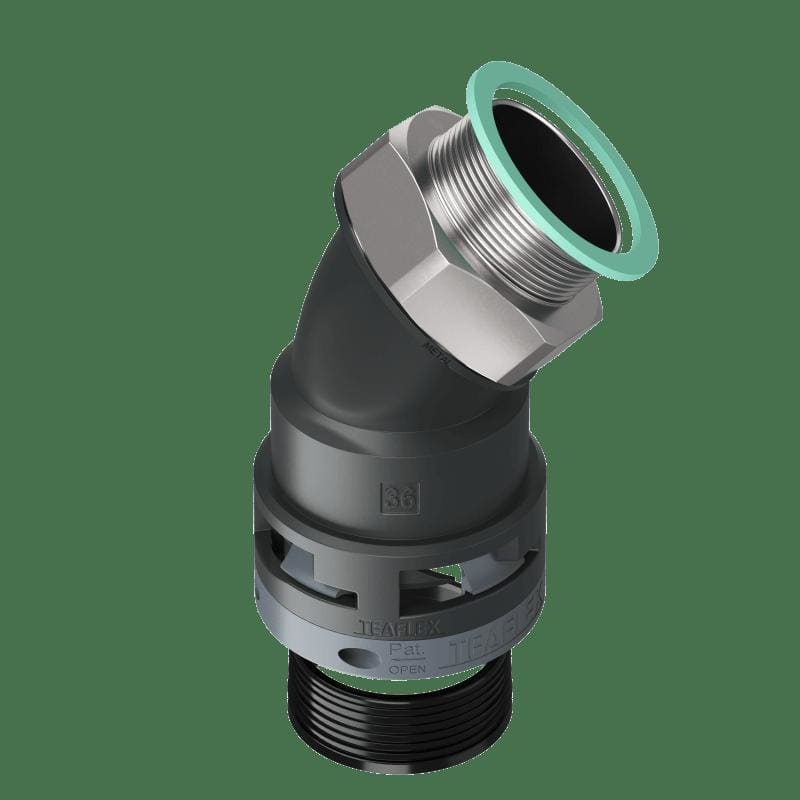 TEAFLEX TEAM8BBF36M40 CURVA 45?IP68 BF36 M40 NERO