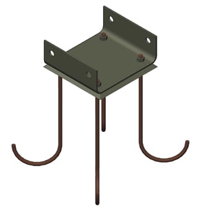 MARECO LUCE SRL MAO450-4000005W KIT CONTROFLANGIA EDGE BOLLARD/ EDGE 180