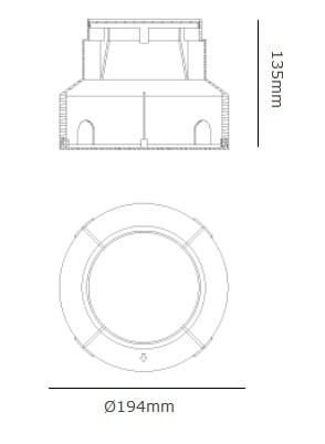 MARECO LUCE SRL MAO70000005 CONTROCASSA LIRA 140-150