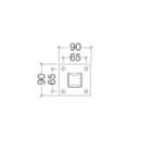 MARECO LUCE SRL MAO500-71001065 BASE BOLED SQUARE ANTRACITE - RICAMBIO