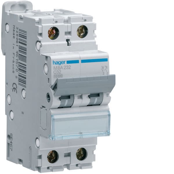 HAGER - HAGMBA232 INTERR. AUTOM.2P 32A 6 KA B 2M