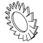 DIETZEL - DIE077604 FAcherscheibe, A 8,2 mm, galvanisch ve