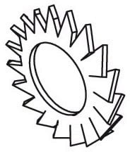 DIETZEL - DIE077604 FAcherscheibe, A 8,2 mm, galvanisch ve