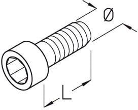 DIETZEL - DIE077727 Innensechskantschraube, A 6 mm, 20 mm,