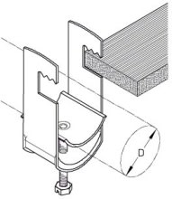 DIETZEL - DIE003778 Kabelschelle, fA1/4r A 8-12 mm, Flachpr