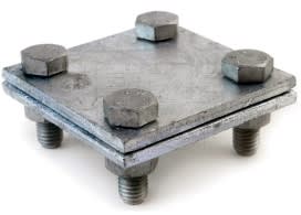 DIETZEL - DIE006250 Kreuzklemme, M8x25 mm, Klemmbereich flac