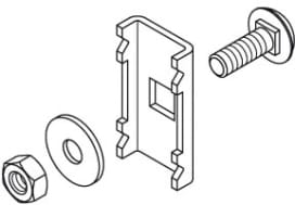 DIETZEL - DIE061307 Gitterbahnverbinder, 41x18 mm, inkl. Sch